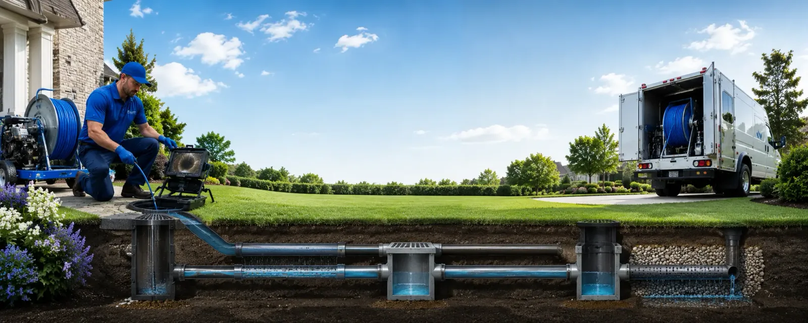 Outdoor drain cleaning information for Oaks, OK
